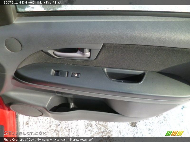 Bright Red / Black 2007 Suzuki SX4 AWD