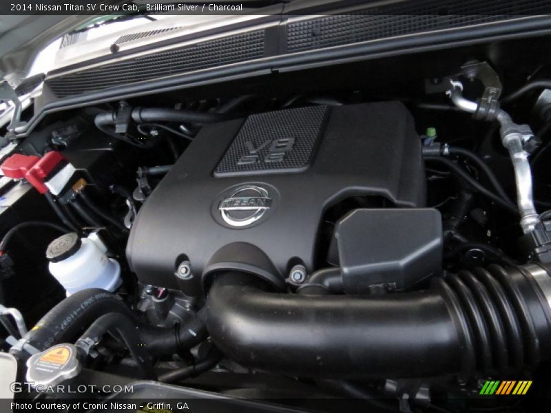 Brilliant Silver / Charcoal 2014 Nissan Titan SV Crew Cab