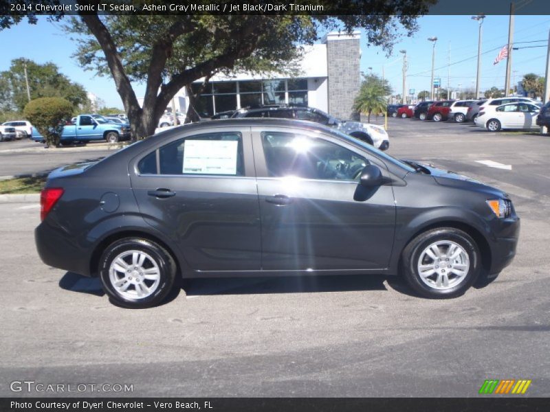Ashen Gray Metallic / Jet Black/Dark Titanium 2014 Chevrolet Sonic LT Sedan