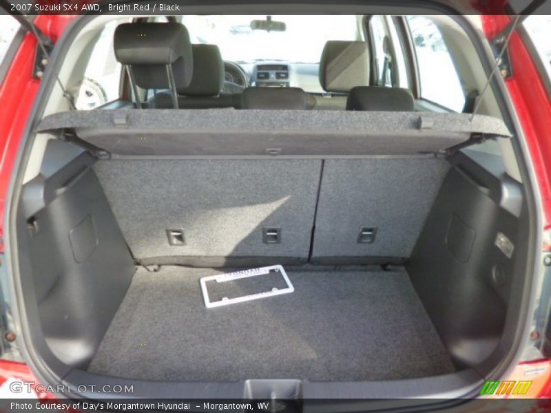Bright Red / Black 2007 Suzuki SX4 AWD