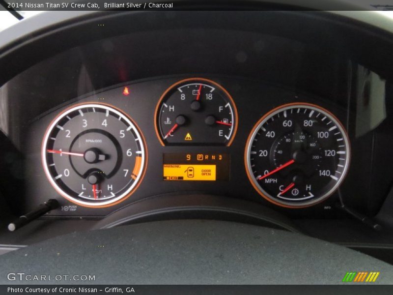 Brilliant Silver / Charcoal 2014 Nissan Titan SV Crew Cab