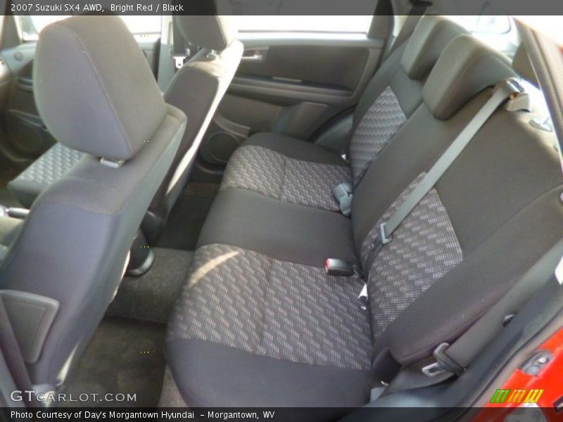 Bright Red / Black 2007 Suzuki SX4 AWD