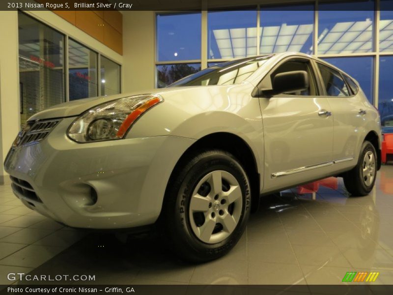 Brilliant Silver / Gray 2013 Nissan Rogue S