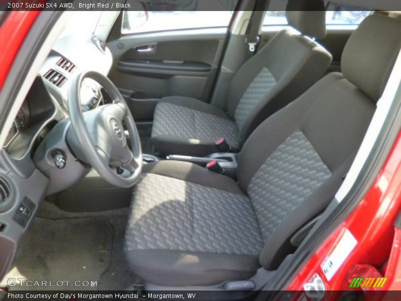 Bright Red / Black 2007 Suzuki SX4 AWD