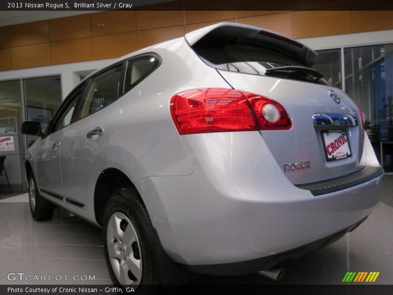 Brilliant Silver / Gray 2013 Nissan Rogue S
