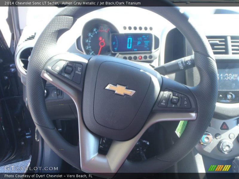 Ashen Gray Metallic / Jet Black/Dark Titanium 2014 Chevrolet Sonic LT Sedan
