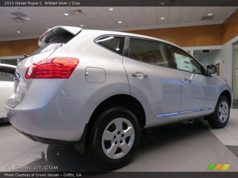 Brilliant Silver / Gray 2013 Nissan Rogue S