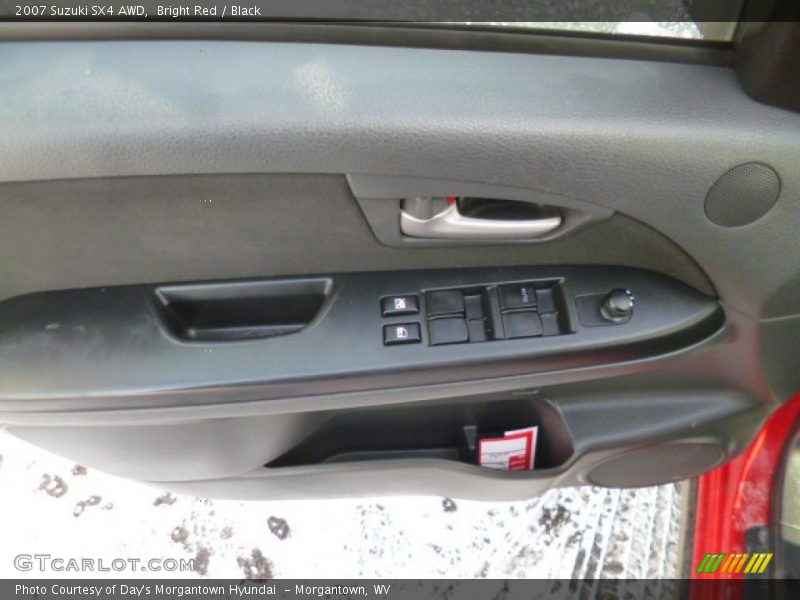 Bright Red / Black 2007 Suzuki SX4 AWD