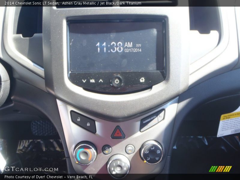 Ashen Gray Metallic / Jet Black/Dark Titanium 2014 Chevrolet Sonic LT Sedan