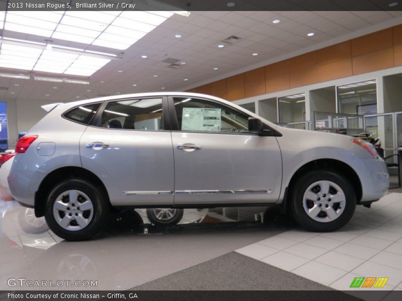 Brilliant Silver / Gray 2013 Nissan Rogue S
