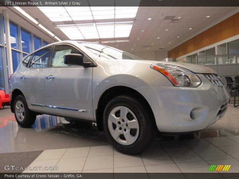 Brilliant Silver / Gray 2013 Nissan Rogue S