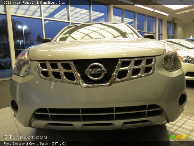 Brilliant Silver / Gray 2013 Nissan Rogue S