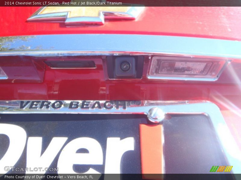 Red Hot / Jet Black/Dark Titanium 2014 Chevrolet Sonic LT Sedan