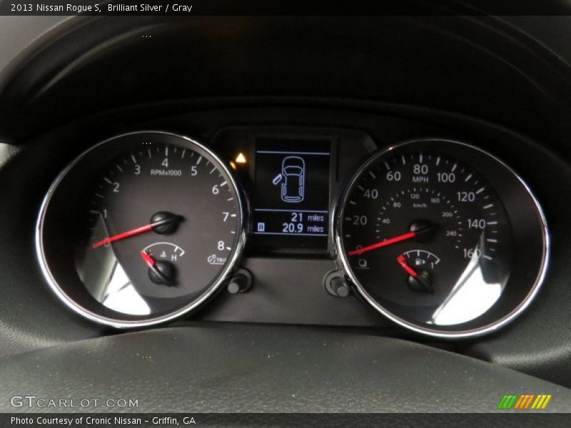 Brilliant Silver / Gray 2013 Nissan Rogue S