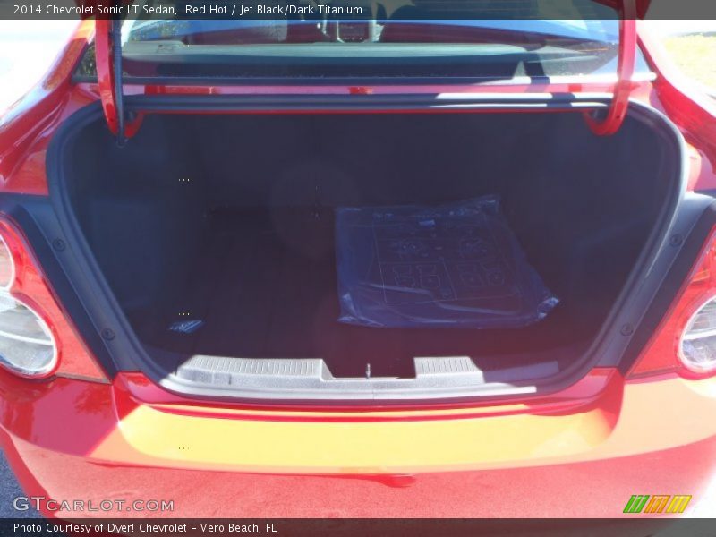 Red Hot / Jet Black/Dark Titanium 2014 Chevrolet Sonic LT Sedan