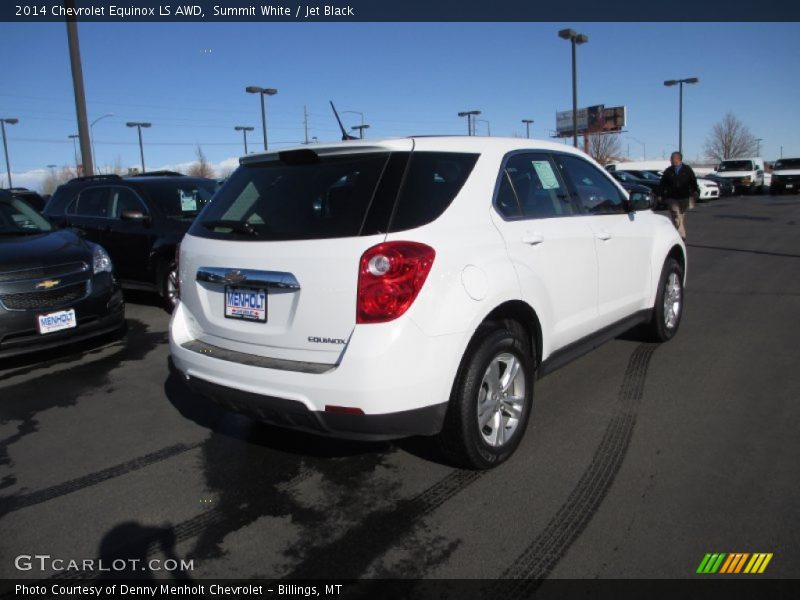 Summit White / Jet Black 2014 Chevrolet Equinox LS AWD