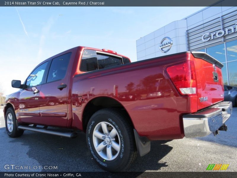 Cayenne Red / Charcoal 2014 Nissan Titan SV Crew Cab