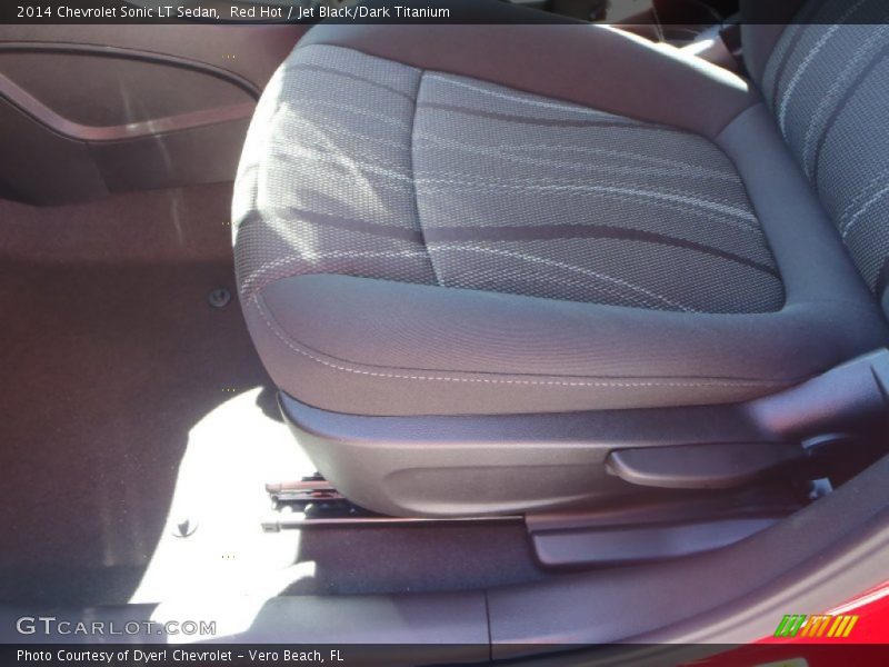Red Hot / Jet Black/Dark Titanium 2014 Chevrolet Sonic LT Sedan