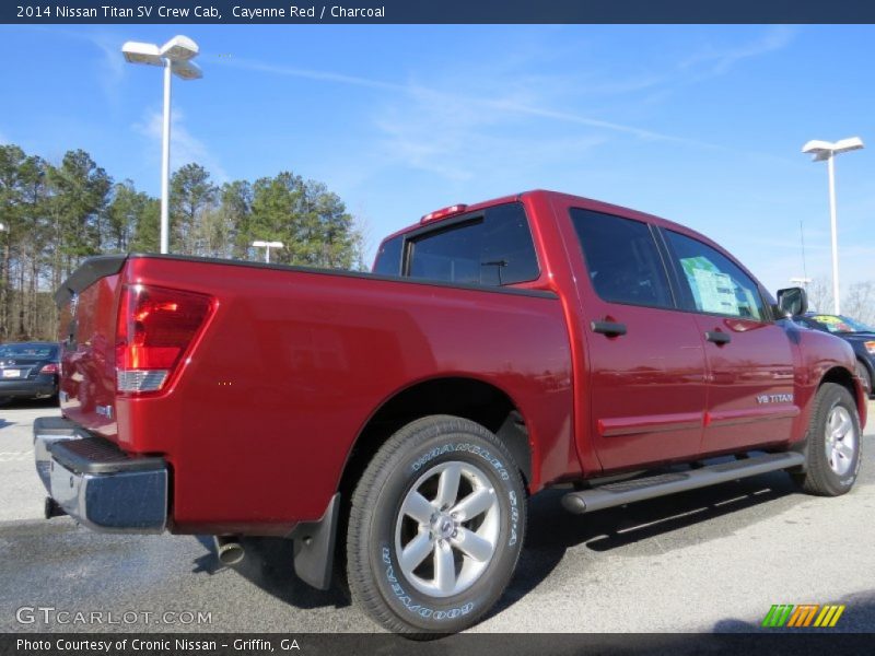 Cayenne Red / Charcoal 2014 Nissan Titan SV Crew Cab