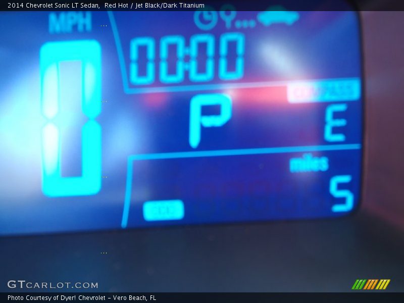 Red Hot / Jet Black/Dark Titanium 2014 Chevrolet Sonic LT Sedan
