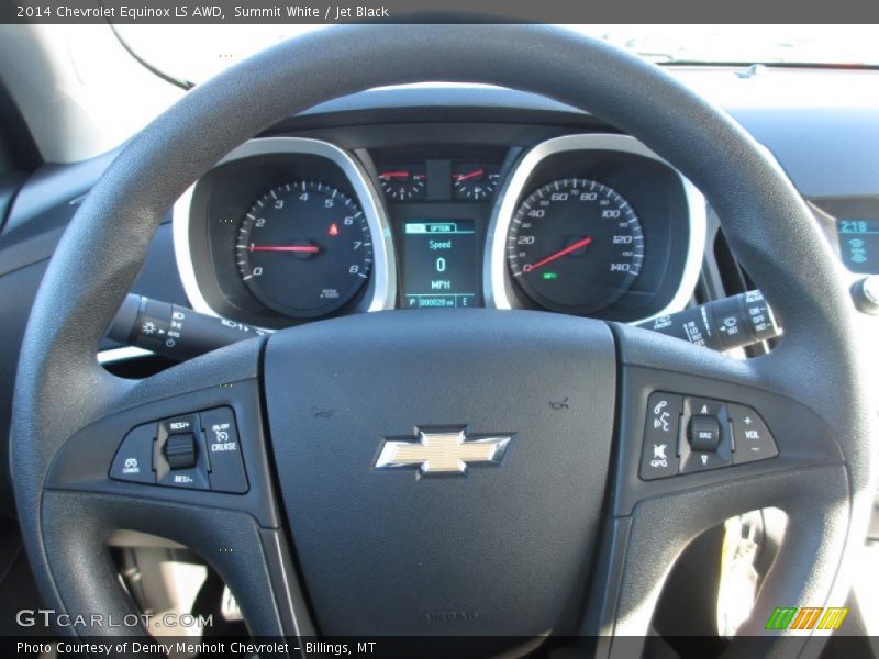 Summit White / Jet Black 2014 Chevrolet Equinox LS AWD