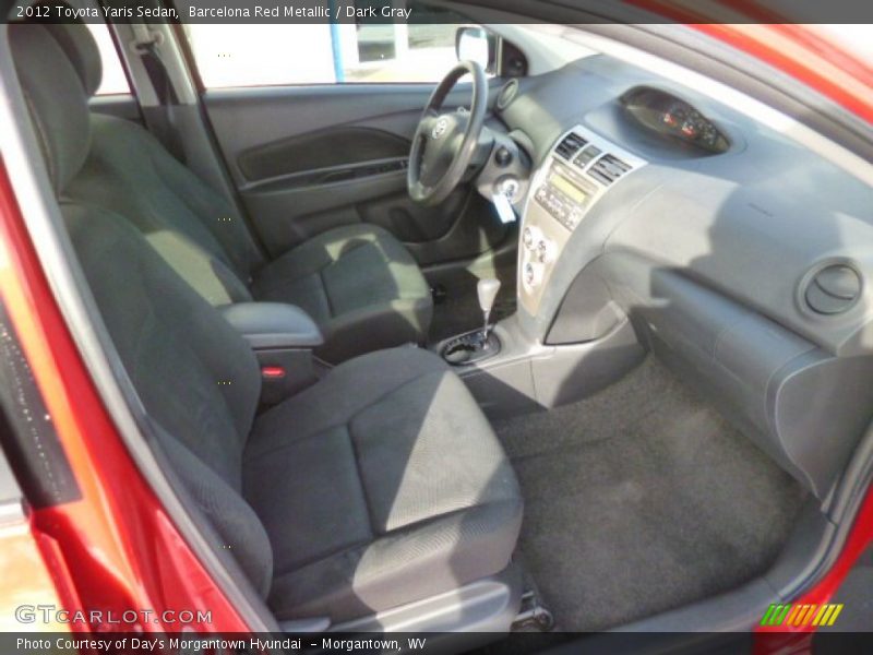 Barcelona Red Metallic / Dark Gray 2012 Toyota Yaris Sedan
