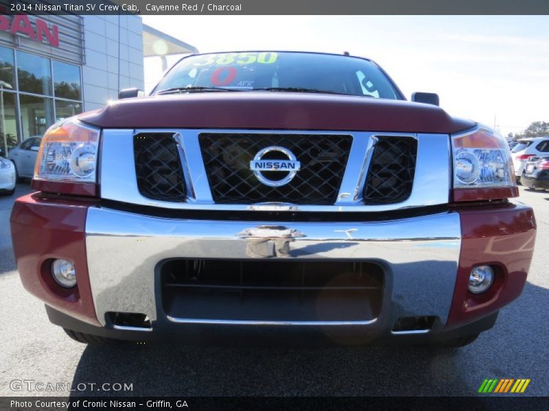 Cayenne Red / Charcoal 2014 Nissan Titan SV Crew Cab