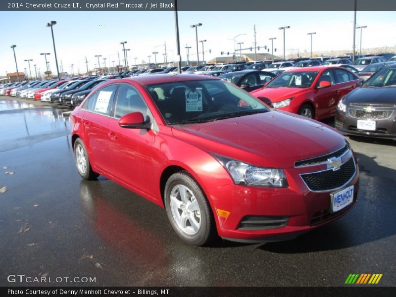 Crystal Red Tintcoat / Jet Black 2014 Chevrolet Cruze LT