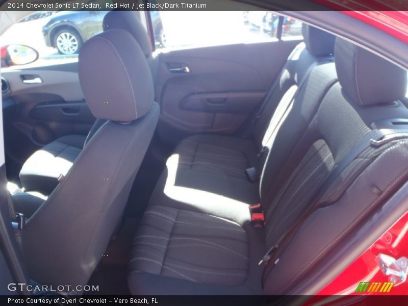 Red Hot / Jet Black/Dark Titanium 2014 Chevrolet Sonic LT Sedan