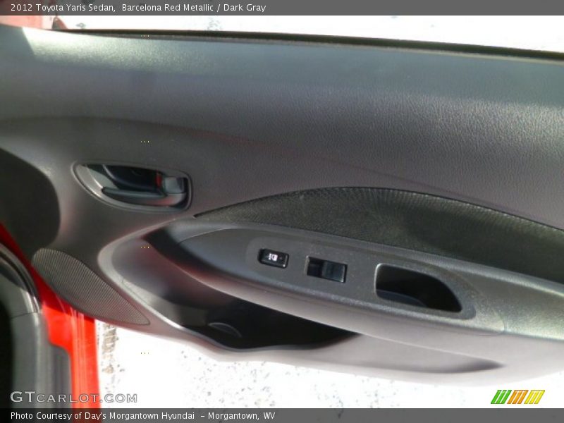 Barcelona Red Metallic / Dark Gray 2012 Toyota Yaris Sedan