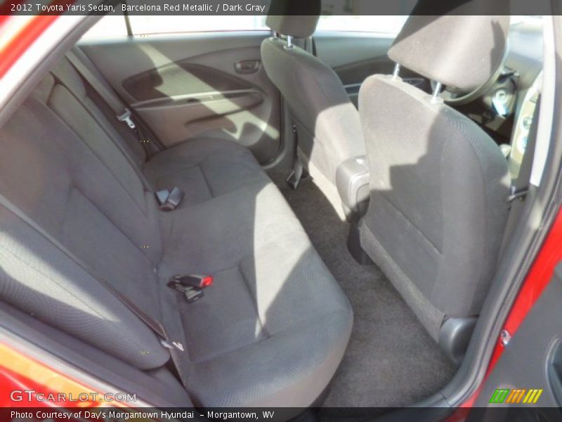 Barcelona Red Metallic / Dark Gray 2012 Toyota Yaris Sedan