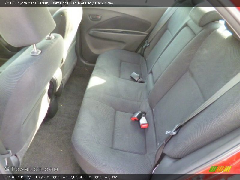 Barcelona Red Metallic / Dark Gray 2012 Toyota Yaris Sedan