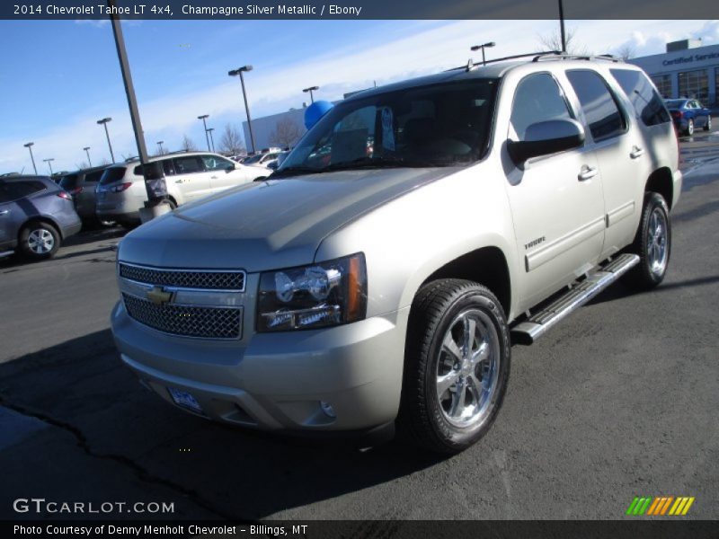 Champagne Silver Metallic / Ebony 2014 Chevrolet Tahoe LT 4x4