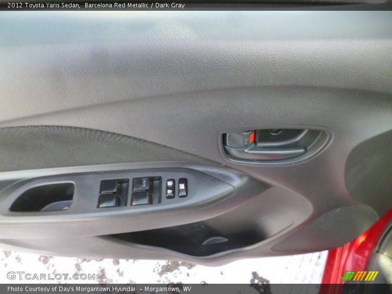 Barcelona Red Metallic / Dark Gray 2012 Toyota Yaris Sedan