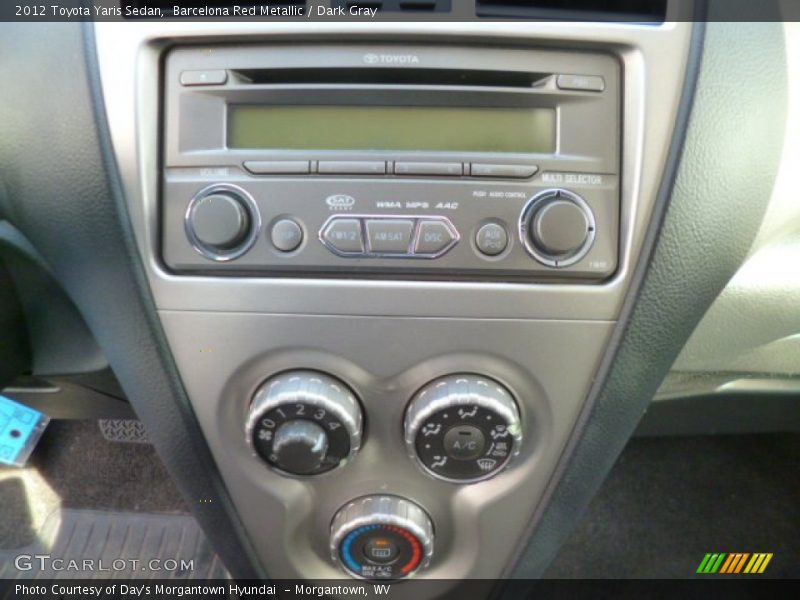 Barcelona Red Metallic / Dark Gray 2012 Toyota Yaris Sedan