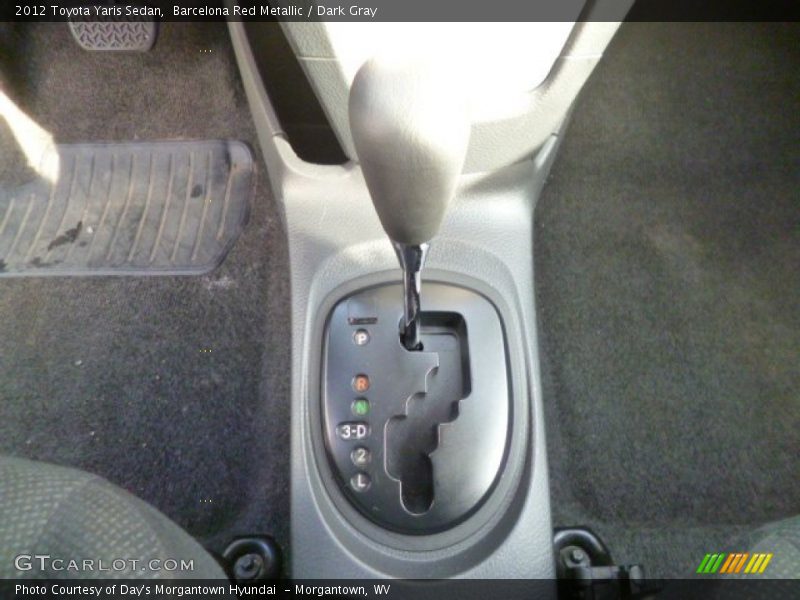 Barcelona Red Metallic / Dark Gray 2012 Toyota Yaris Sedan