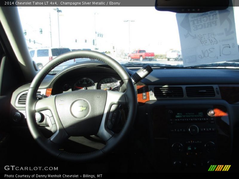 Champagne Silver Metallic / Ebony 2014 Chevrolet Tahoe LT 4x4