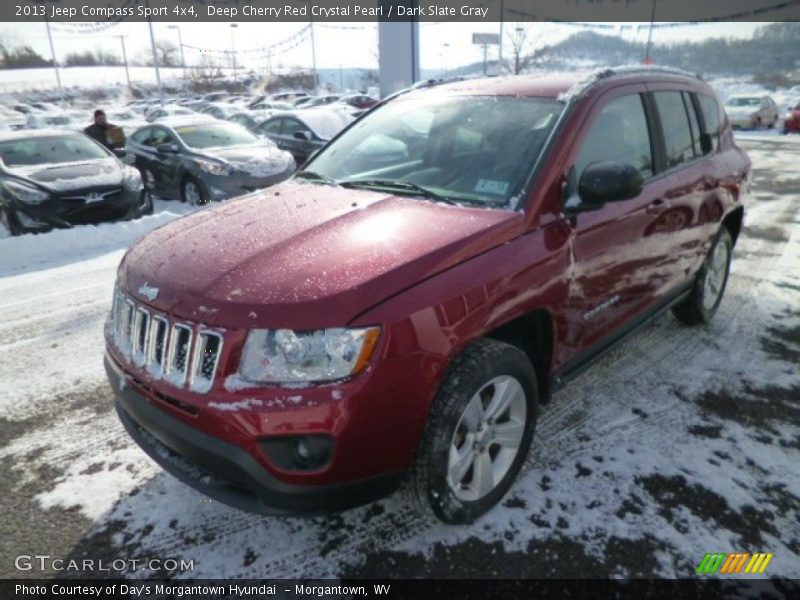 Deep Cherry Red Crystal Pearl / Dark Slate Gray 2013 Jeep Compass Sport 4x4