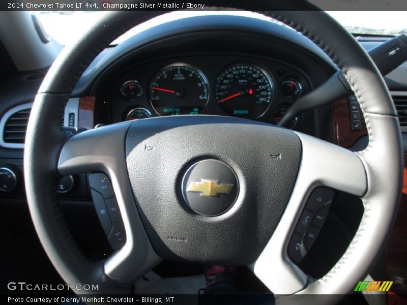 Champagne Silver Metallic / Ebony 2014 Chevrolet Tahoe LT 4x4