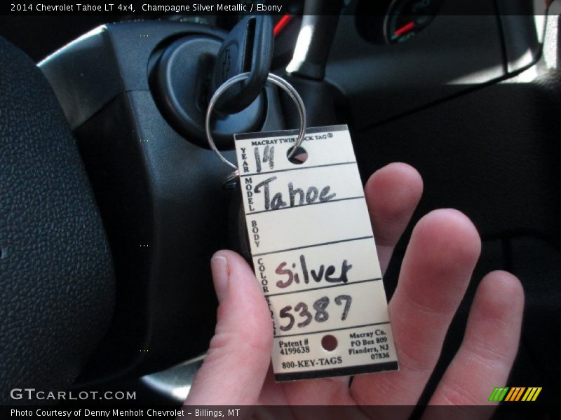 Champagne Silver Metallic / Ebony 2014 Chevrolet Tahoe LT 4x4