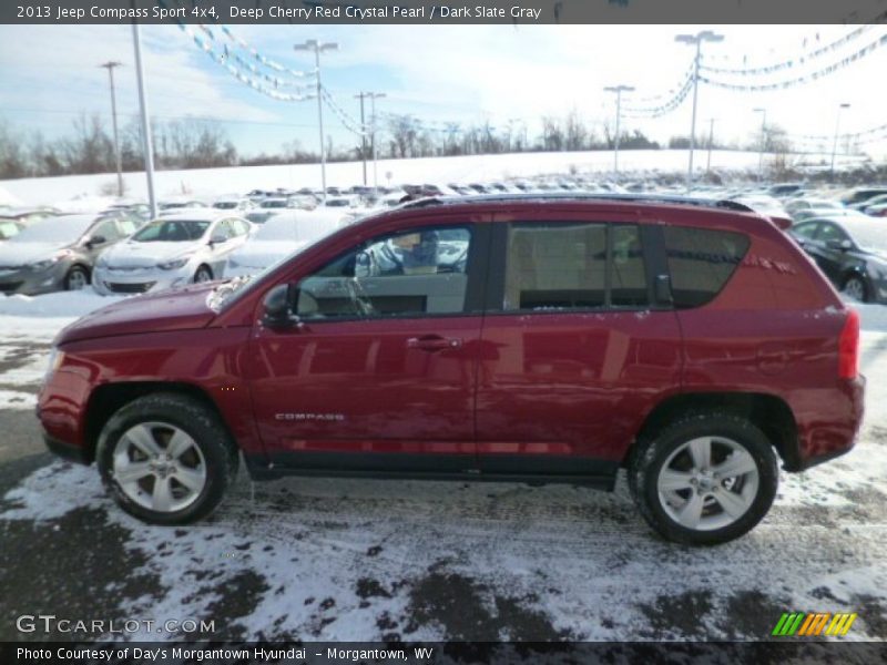 Deep Cherry Red Crystal Pearl / Dark Slate Gray 2013 Jeep Compass Sport 4x4