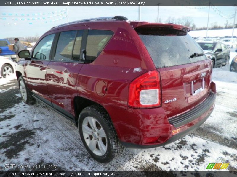 Deep Cherry Red Crystal Pearl / Dark Slate Gray 2013 Jeep Compass Sport 4x4
