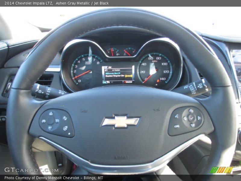Ashen Gray Metallic / Jet Black 2014 Chevrolet Impala LTZ