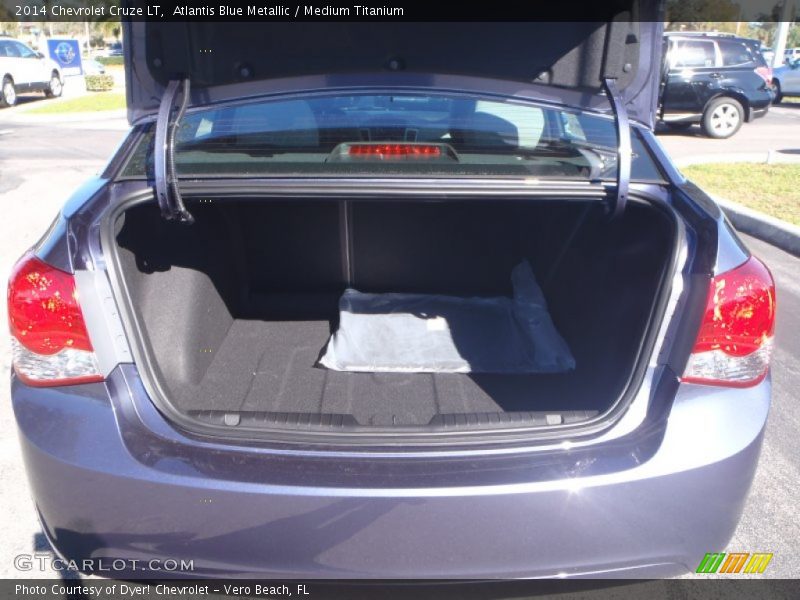 Atlantis Blue Metallic / Medium Titanium 2014 Chevrolet Cruze LT