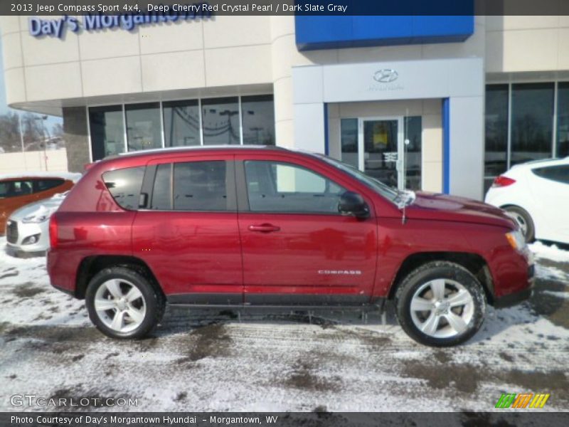 Deep Cherry Red Crystal Pearl / Dark Slate Gray 2013 Jeep Compass Sport 4x4
