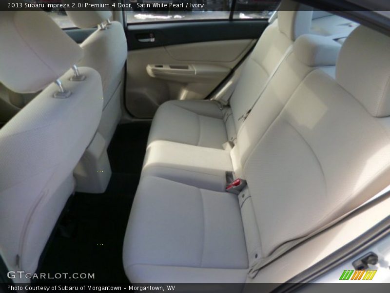 Satin White Pearl / Ivory 2013 Subaru Impreza 2.0i Premium 4 Door