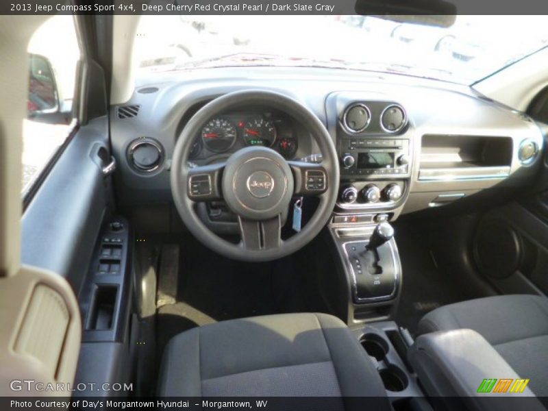 Deep Cherry Red Crystal Pearl / Dark Slate Gray 2013 Jeep Compass Sport 4x4