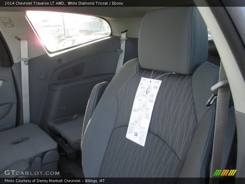 White Diamond Tricoat / Ebony 2014 Chevrolet Traverse LT AWD