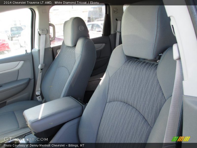 White Diamond Tricoat / Ebony 2014 Chevrolet Traverse LT AWD