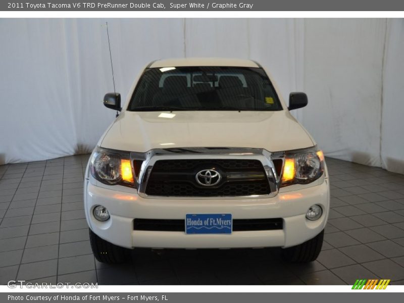 Super White / Graphite Gray 2011 Toyota Tacoma V6 TRD PreRunner Double Cab